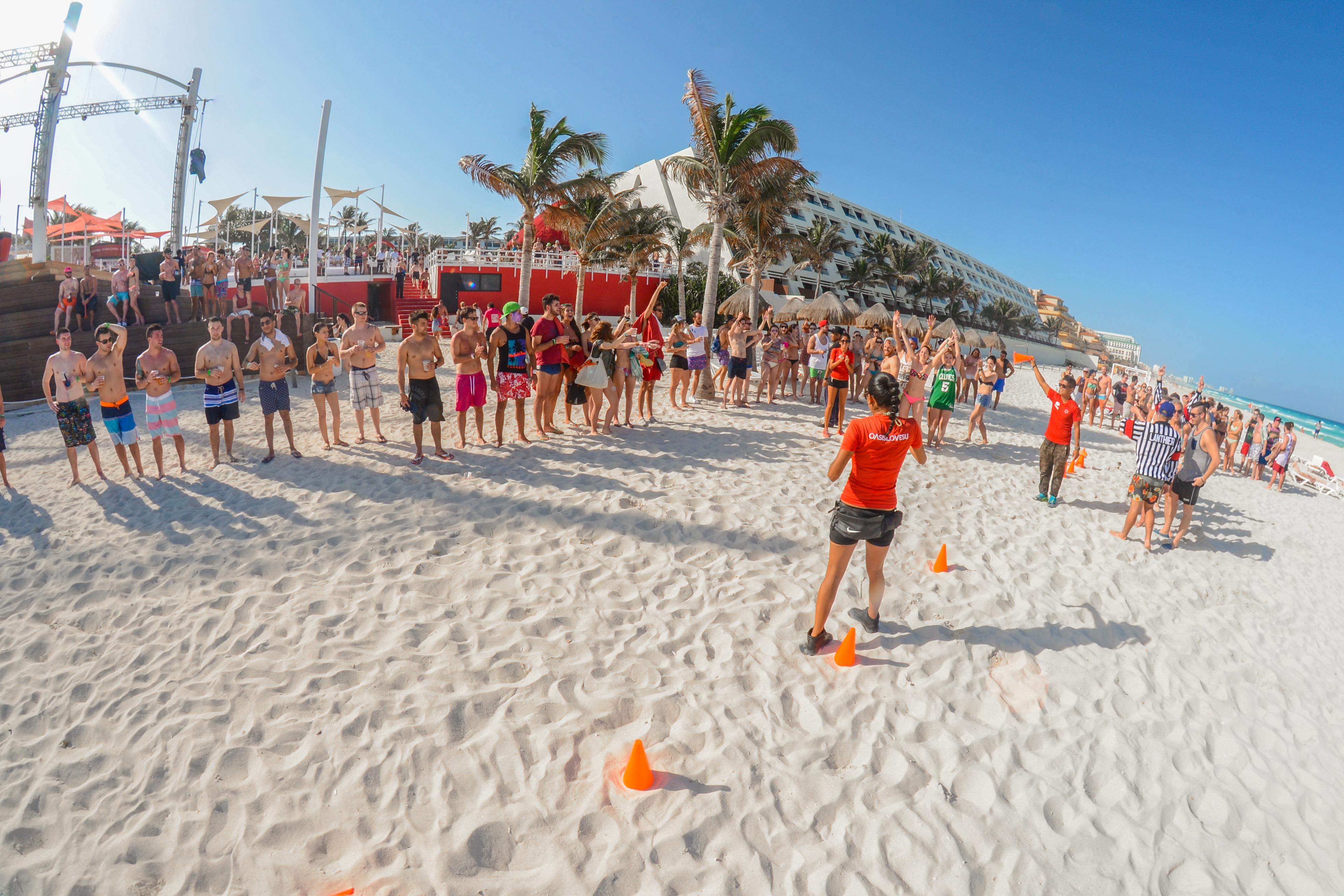 Grand Oasis Cancún Buitenkant foto 2014 Beach Soccer Championship